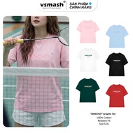 Vsmash Sportwear Men's and Women's Badminton T-shirt – “DANCHOI Badminton” pattern | Baby Cotton Fab