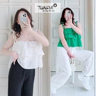 FREESIZE Women's 3-Layer Tie-Up Tank Top