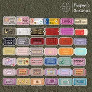 Shop: Ticket And Movie Set Brooch | Flight & Cinema Enamel Pin Set.