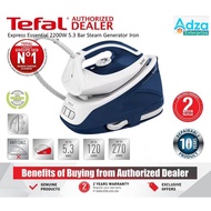 TEFAL EXPRESS ESSENTIAL 2200W 5.3 BAR STEAM GENERATOR IRON SV6116 SV6116M0 SETERIKA BAJU WAP STIM IR