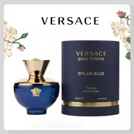 Versace Pour Femme Dylan Blue PARFUM for women 100ml  ส่งฟรี กล่องซีลพร้อมส่ง เคาน์เตอร์ของแท้ (100% ของแท้ )