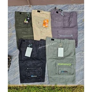 6 Pocket Color Fabric Shorts/Knee Meat Shorts