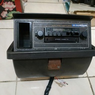 tape radio mobil jadul lengkap console box