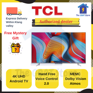 [Delivery and Install in Klang valley] TCL 50"/55"/65" 4K UHD Android TV P725 [1 day to 3 days]