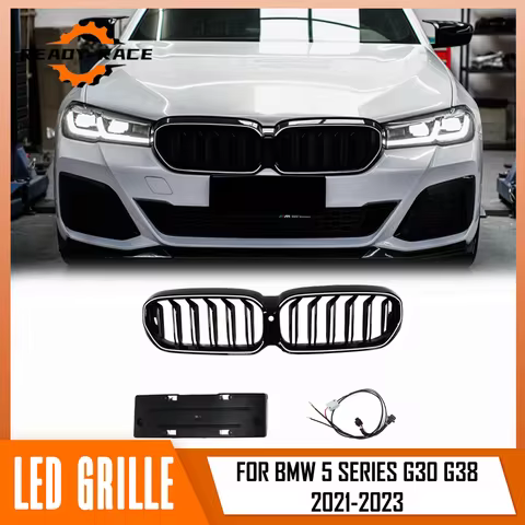 For BMW 5 Series G30 G38 530i 540i 550i M5 2021-2023 Car Front Kidney Grille Led Light Racing Lumino