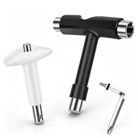 Skateboard Maintenance Tool Set Multi-function T Wrench and Bearing Remover Skate Hardware for Skate
