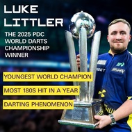 Target Darts Luke Littler World Champion Steel Tip Swiss Point Darts, 90% Tungsten Dart Set, 23G | T