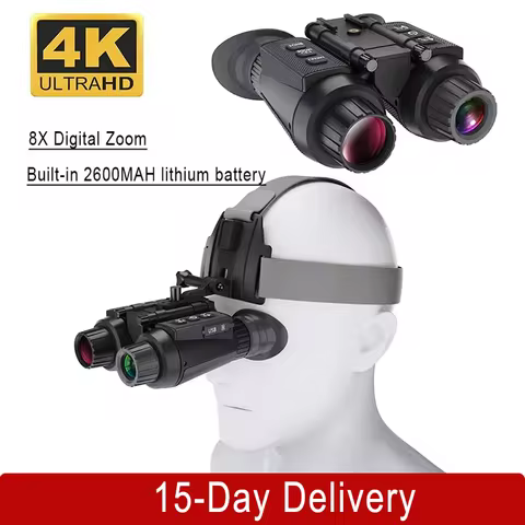 NV8300 Pro Night Vision Binoculars 8X Digital Zoom 3D 4K UHD 36MP Infrared Professional Binocular Te