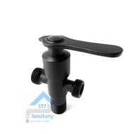 HITAM Stop Faucet Tee Minimalist Black 82- Faucet Water T Shower Bath Toilet Closet Connection Bidet angle valve /K11