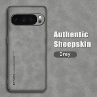 เคสหนัง Jingsanc สำหรับ Google Pixel 9 Pro เคสหนังแกะหรูหรากรอบโทรศัพท์เทอร์โม TPU ซิลิโคนนิ่มกันกระ