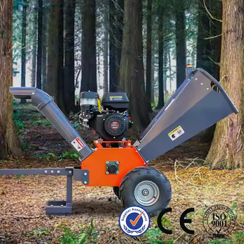 Customized Wood Chipper Shredder Machine Heavy Duty Tree Branch Crusher Engine Mulcher for Farm Gard