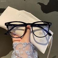 Fashion Glasses Retro Transparent Glasses Frame Ladies Men Anti-blue Light Round Frame Glasses Black