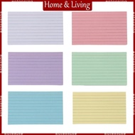 AOTO 50 Pieces Colored Note Paper 3x5Inch Ruled Study Card Note Card Vocabulary Card