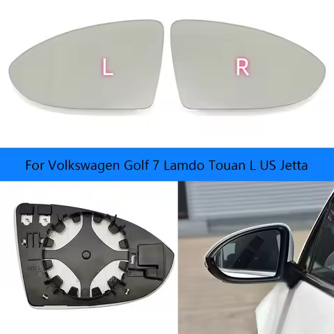 Car Wide Angle Heated Mirror Glass For Volkswagen Golf 7 Touan L US Jetta 19 lens rear view mirror g