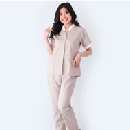 MFS Calia Taupe Nurse Uniform Nurse Uniform/ Babysitter Uniform/