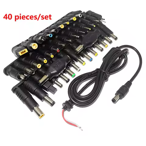 40pcs 5.5*2.1mm Female jack Dc Plug for Laptop Ac Power Charging Adapter Computer Tips Connector for
