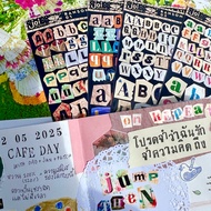 vol.2 ransom letters sticker A5 Die-Cut Letter A5 joi studio waterproof sticker