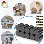 CTD Heavy Duty Magnet 10 pcs Set Strong Round Magnet Ceramic Magnet 10/15/20/25/30mm DIY Craft/Refri