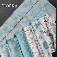 2 METER SOFT BATIK CLOTH IN TOSCA CYAN COLOR