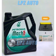 Petronas Mach 5 PLUS 10W-30 10W30 SN/CF Engine Oil 3L - Minyak Hitam 3Litres