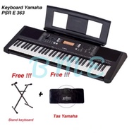 Ready Ptr Keyboard Yamaha Psr E363 / Psr E 363 Bonus Stand Dan Tas