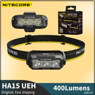 NITECORE HA15 UHE Headlamp 400Lumens 6*NiteLab UHE LEDs Include Battery For Camping, Hiking/Trekking