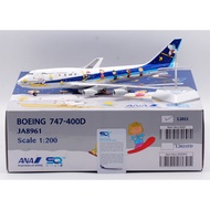 L2021 Alloy Collectible Plane Gift SQ Wings 1:200 ANA All Nippon Airlines Boeing B747-400 Diecast Ai