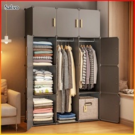Clothes Cabinet DIY 12 Doors Wardrobe With Hanger Stackable Clothes Storage Cabinet almari baju Clot