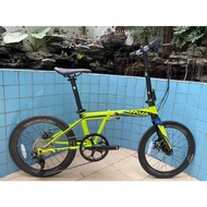 20" 451 JAVA IRA 10Speed SHIMANO DEORE DISC FOLDING BIKE with FULL CARBON Fork