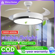 Ceiling Fan With Light Fan Kipas siling Ceiling Fan Light Invisible Fan Light AC Motor 5 Blades Ceil