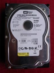 【台南】WD 40GB/IDE/3.5"硬碟(WD400BB)(故障品)
