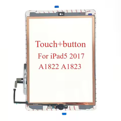 OEM New A Glass Touch Screen Digitizer With Home Button Frame Sticker For iPad 5 2017 A1822 A1823 LC