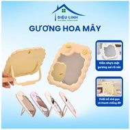 Cute Sheep Shape Desk Mirror 20x17.3cm Desk Decor With Support Bar