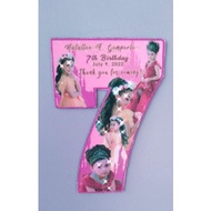 Number Cut Ref Magnet for Birthday, Baptism, Milestone, Debut Souvenir Giveaways