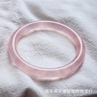 Natural Rose Quartz Bracelet Madagascar Rose Quartz Fresh Milk Jelly Rose Quartz Bracelet Xiaohongsh