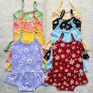 Kids Spaghetti Printed 1-piece Swimsuit for Girls 1-8 years old | Initial J Clothing swimsuit for ki