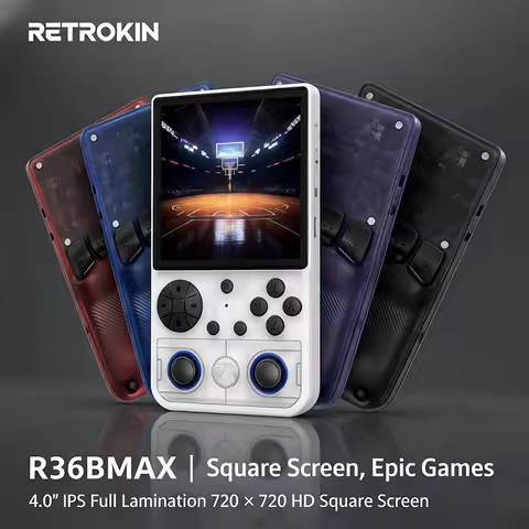 SMARTDUDE R36BMAX Retro Handheld Game Console 4.0" IPS 1+8GB Portable Video Game Player RGB 3D Joyst
