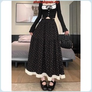 Skirts Wanita Corak Bunga Ruffle LNA60317