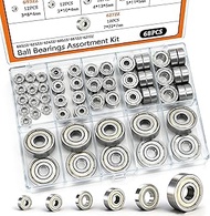 Dianrui 68 PCS 693ZZ/ 623ZZ/ 624ZZ/ 685ZZ/ 687ZZ/ 627ZZ Ball Bearings Assortment Kit, Small Bearings