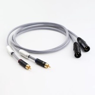 6N無氧銅鍍銀 RCA轉XLR【川木】RCA轉平衡線【M195】公母卡農頭