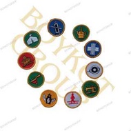 (Package) 10 pieces of Bet TKK must enforcer purwa round yellow embroidery