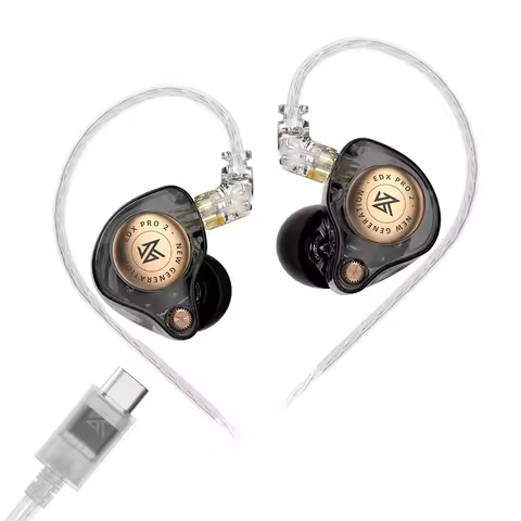 KZ EDX PRO 2 EDXPRO2 HIFI Bass in Ear Earphone Dynamic Earbud Music Noise Cancelling Headset Wired M