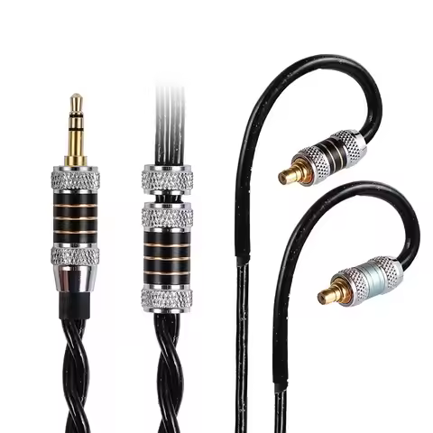 Koceta Silver Plated Core Headset Cable Earphone IEM Cable MMCX 0.78 2pin A2DC For N30 N40 N5005 XBA