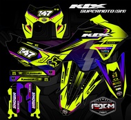 Decal KLX 150 SM SE 2023 Fullbody Stabilo Hitam Stiker Sticker Dekal Full Body