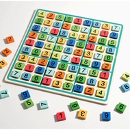 Wooden 9x9 Sudoku Board Game Number Puzzle 9-Slot