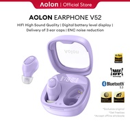 Aolon Upgraded V52 TWS Bluetooth Earphone Stereo Noise Cancelling Wireless Earbuds 5.3 With Storage 