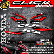 HONDA CLICK 125i VERSION 2 STOCK DECALS / STICKER FOR MOTORCYCLE PARTS AND ACCESSORIES