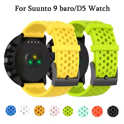 Silicone Watchband Strap for suunto spartan sport wrist hr for Suunto 9/9 baro/suunto7/ D5 Watch 24m