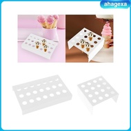 [Ahagexa] Ice Cream Cone Stand Decorative Cupcake Baking Rack for Baking Party Cooking