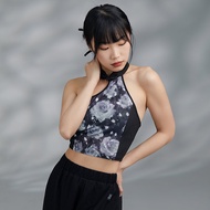 Gorgeous Duxiu National Style Contrast Color Cheongsam Top Suit Professional Jazz Classical Dance Pr